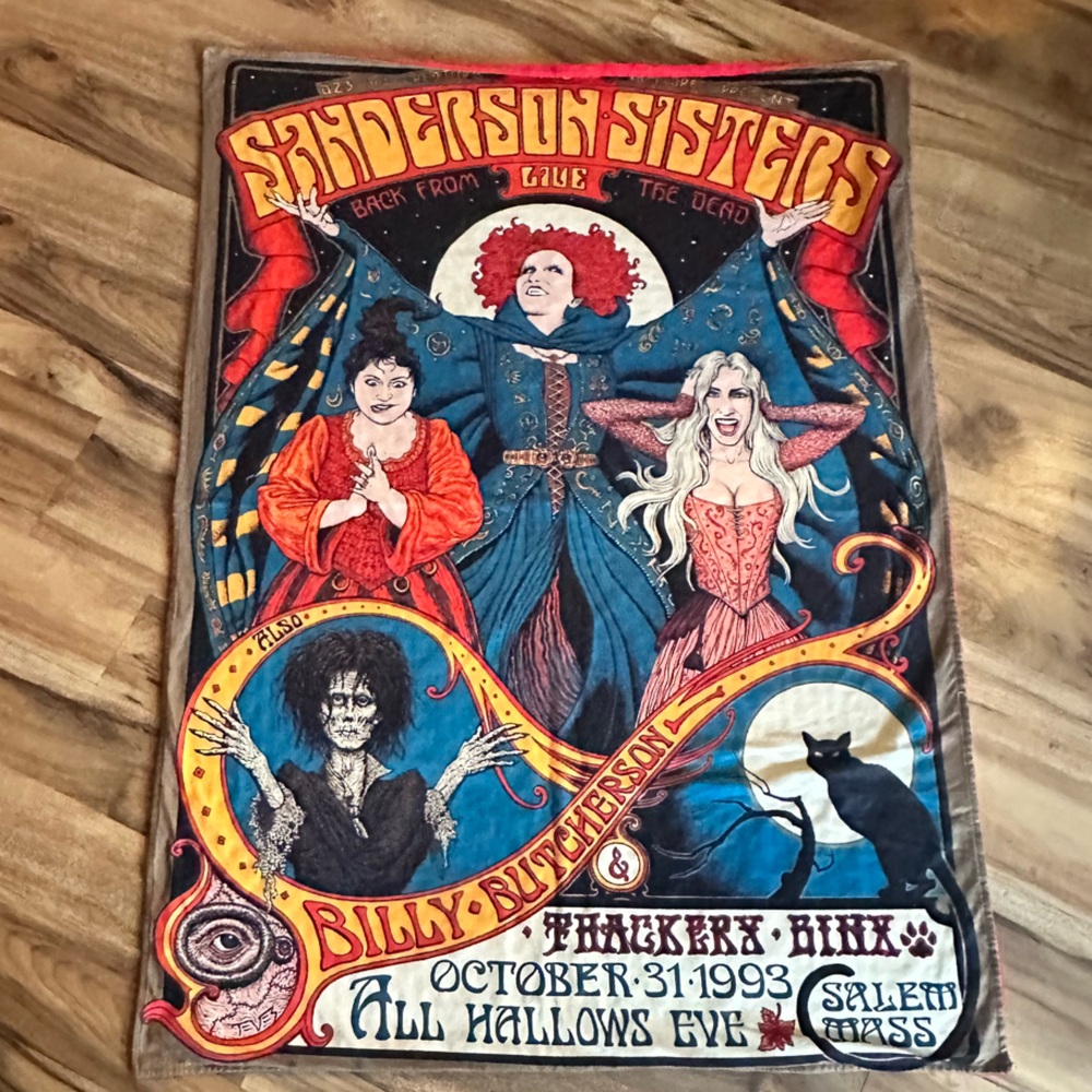 Sanderson Sisters Hocus Pocus toddler/lap sized blanket